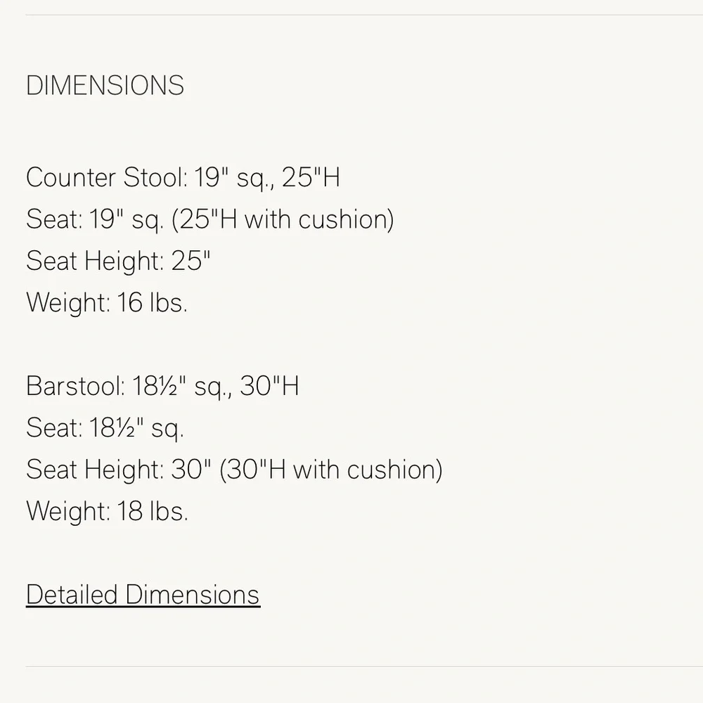 NEW⭐️Restoration Hardware Provence backless bar chair cover for outdoors $210